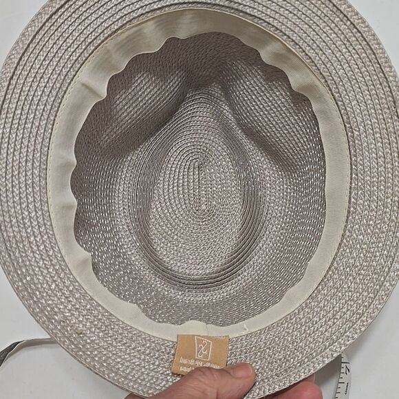Something Special Stylish Tan Fedora Hat with Black Stripe - Picture 6 of 10
